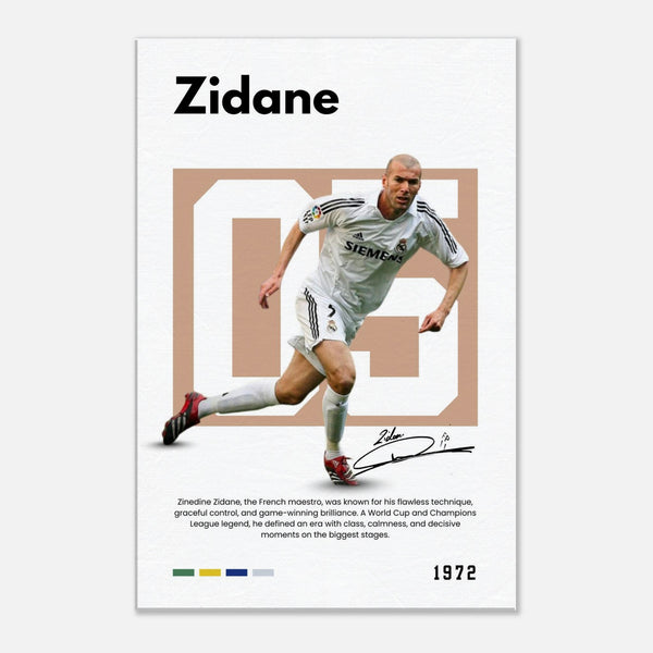 Carte Postale Zinedine Zidane – Real Madrid – Collection Football