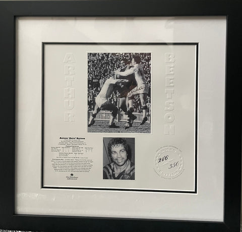 Arthur Beetson Signed Photograph Tribute, Limited Micro Edition 286/350, Framed