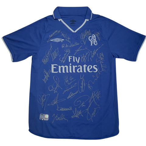 Chelsea "The Legends" Personally Signed Jersey - Hoddle, Zola, Petit