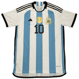 Chinese Lionel Messi Personally Signed FIFA World Cup 2022 Argentina Home Shirt