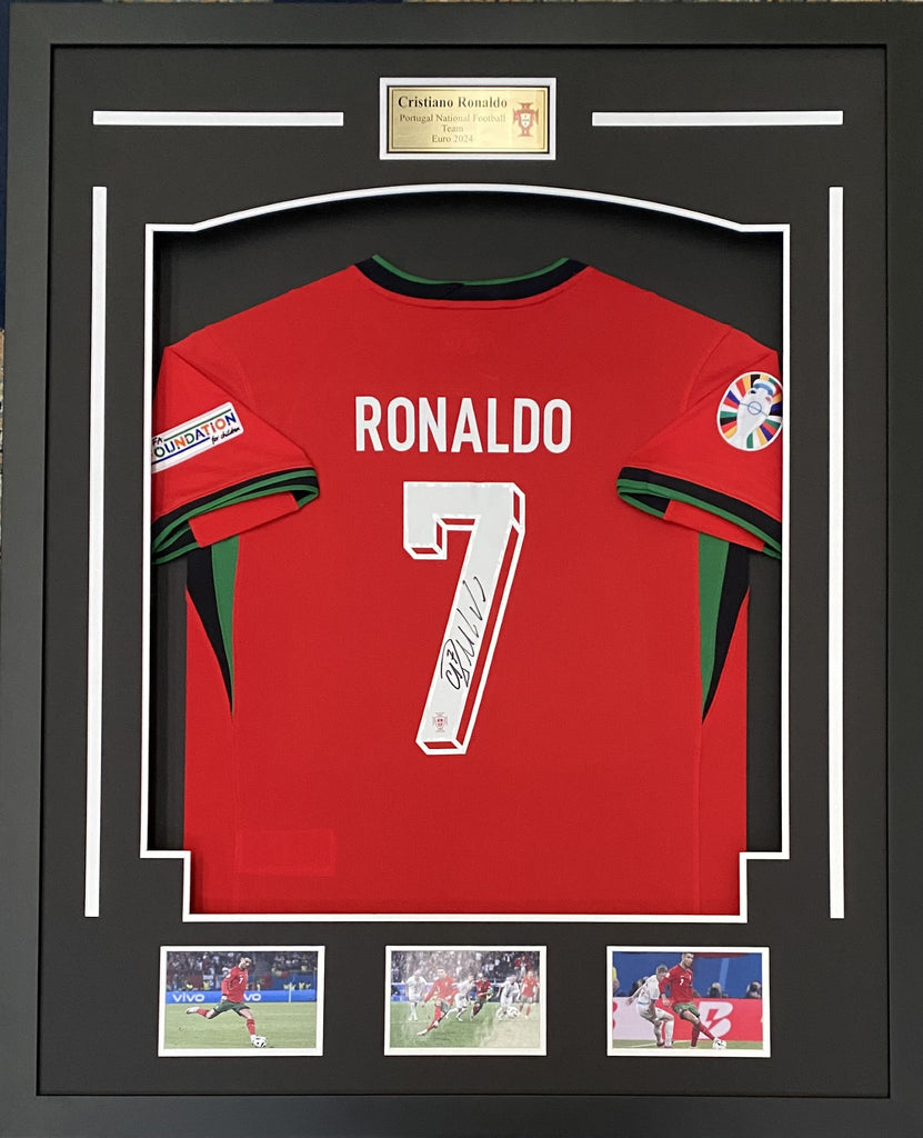 Cristiano Ronaldo Signed Portugal Euros 2024 Jersey (Framed or Jersey Only)