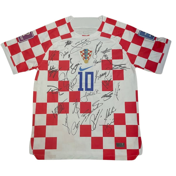 Croatia FIFA World Cup 2022 Team Signed Jersey