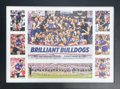 'Brilliant Bulldogs' Print Celebrating the Western Bulldogs 2016 AFL Premiers