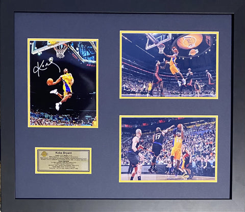 Kobe Bryant Personally Signed "Career Tribute", Stunning Piece, Framed