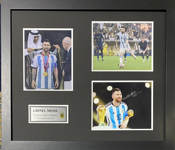 Lionel Messi Signed Photograph, Framed Tribute, Argentina – Sports Online