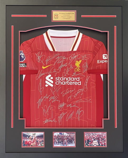 Liverpool FC 2025 EPL Champions Team Signed Jersey