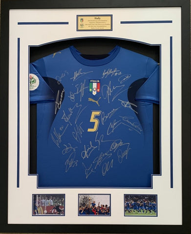 Italy 2006 World Cup Champions Team-Signed Jersey