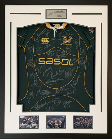 South Africa Springboks 2007 RWC Champions Squad Signed Jersey