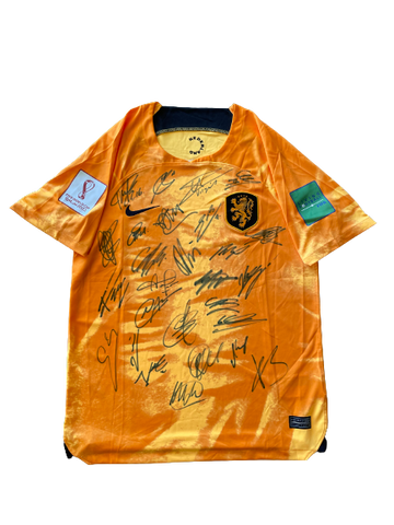 Netherlands - FIFA World Cup 2022 Team Signed Jersey