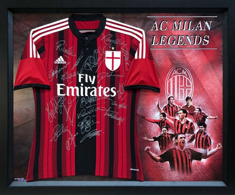 AC Milan "The Legends", Personally Signed Jersey - Ronaldinho, Rivaldo, Gullit