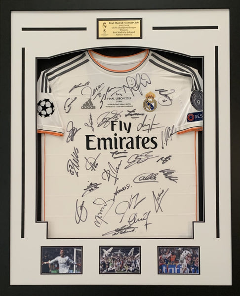 Real madrid signed jersey discount
