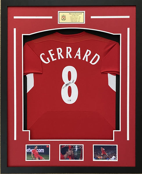 Steven Gerrard Personally Signed Jersey (Beckett)