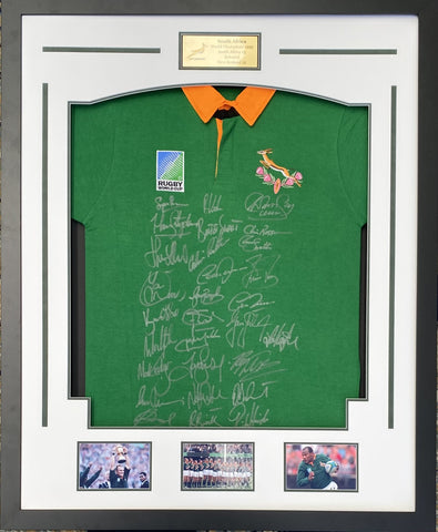 South Africa Springboks 1995 RWC Champions Squad Signed Jersey