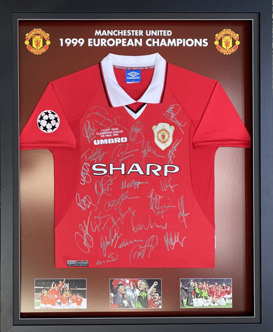 Manchester United Team-Signed Champions League Victory Jersey, 1999