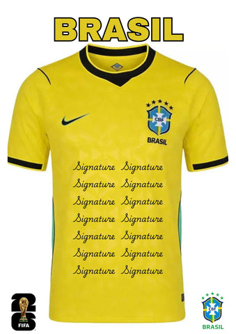 Brazil 2026 FIFA World Cup Team SIgned Jersey - PRE ORDER