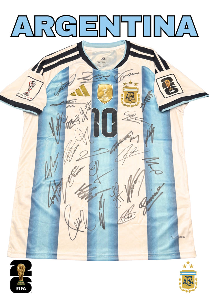 Argentina 2026 FIFA World Cup Team Signed Jersey – PRE ORDER