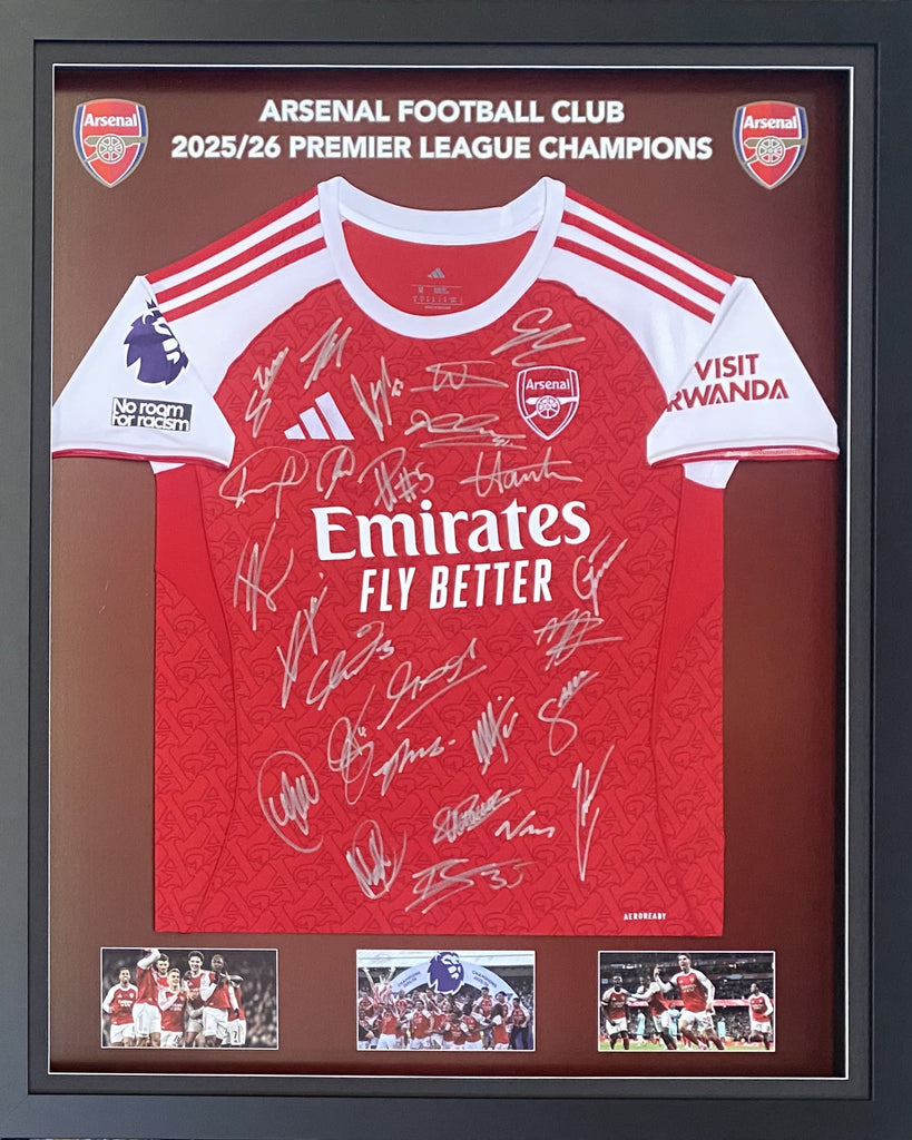 Pre-Order - Arsenal 2026 EPL Champions Team Signed Jersey