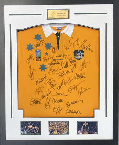 Australian Wallabies 1999 RWC Champions Squad Signed Jersey