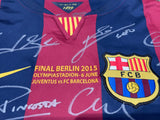 Barcelona Team Signed 2015 Jersey "Treble Winners", Including Neymar and Messi, Suarez