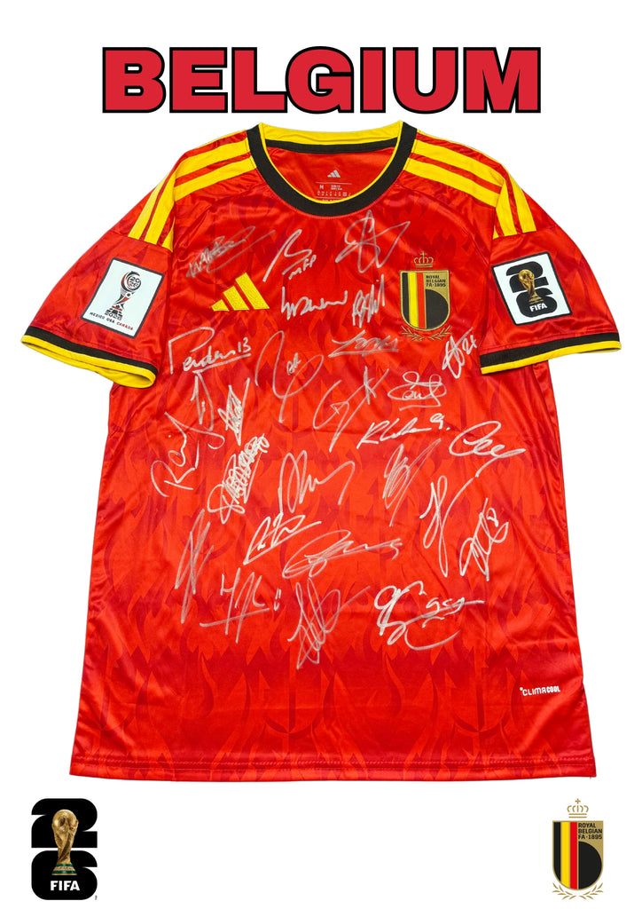 Belgium 2026 FIFA World Cup Team Signed Jersey