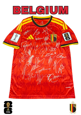 Belgium 2026 FIFA World Cup Team Signed Jersey