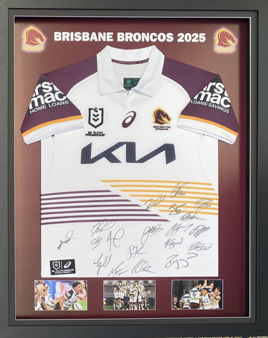 Brisbane Broncos 2025 NRL Premiership Team Signed Jersey