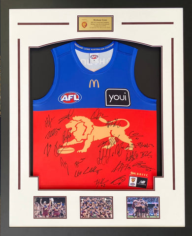 Brisbane Lions 2025 AFL Champions Team Signed Jersey