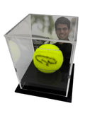 Carlos Alcaraz Personally Signed Tennis Ball with Display Case
