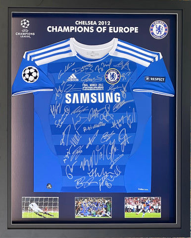 Chelsea 2012 European Champions Team Signed Jersey