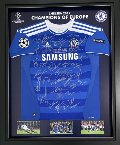 Chelsea 2012 European Champions Team Signed Jersey