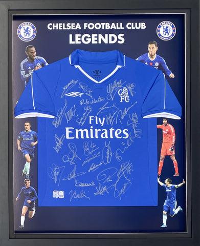 Chelsea "The Legends" Personally Signed Jersey - Hoddle, Zola, Petit