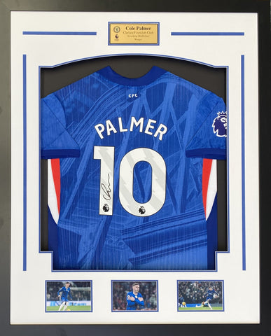 Cole Palmer Personally Signed Chelsea FC Jersey, Framed