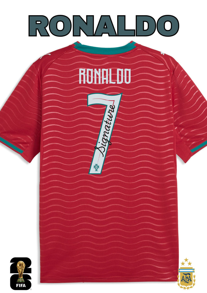 Cristiano Ronaldo Personally Signed Portugal 2026 FIFA World Cup Jersey