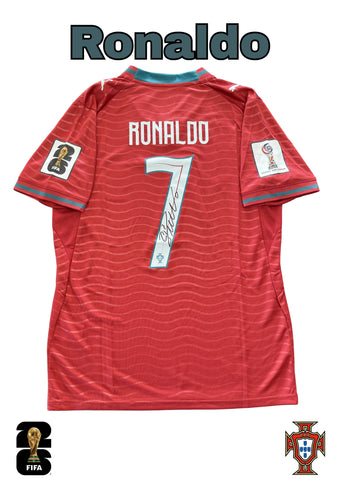 Cristiano Ronaldo Personally Signed Portugal 2026 FIFA World Cup Jersey