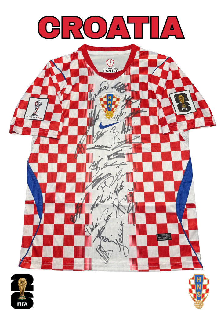 Croatia 2026 FIFA World Cup Team Signed Jersey