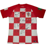 Croatia Home 2018 Team Signed Jersey, slight pink marks on jersey.