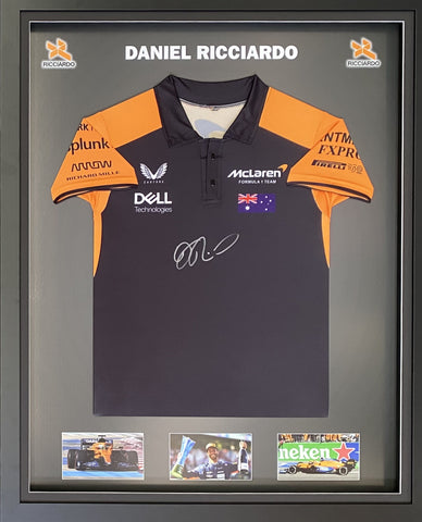 Daniel Ricciardo Personally Signed F1 McLaren Team Shirt