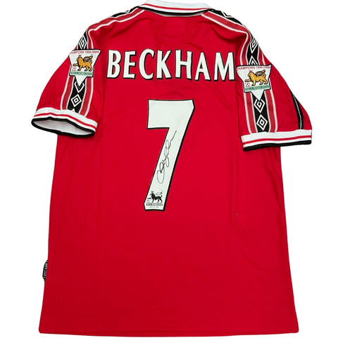 David Beckham Personally Signed Manchester United Jersey