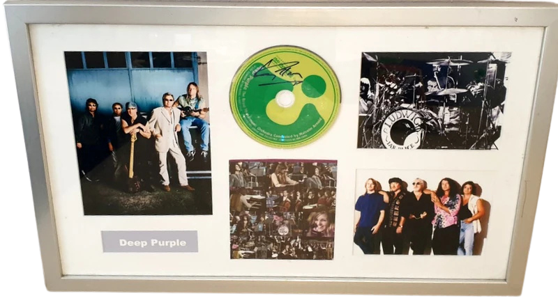 Deep Purple Ian Gillan Personally Signed CD, Framed