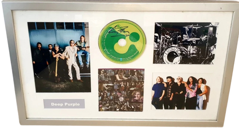 Deep Purple Ian Gillan Personally Signed CD, Framed