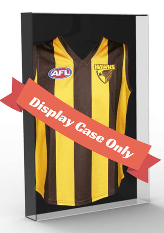 Perspex Case to display Jersey, Singlet, Shirt, Guernsey.