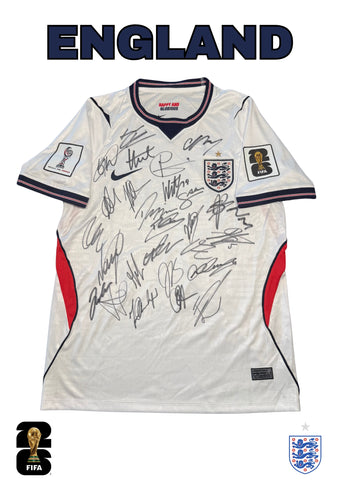 England 2026 FIFA World Cup Team Signed Jersey