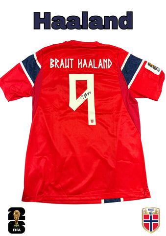 Erling Haaland Personally Signed Norway 2026 FIFA World Cup Jersey