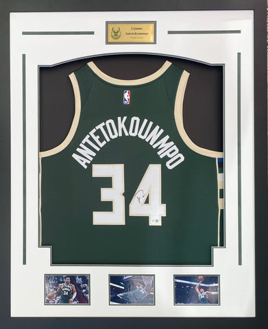 Giannis Antetokounmpo Signed Bucks Jersey, Beckett