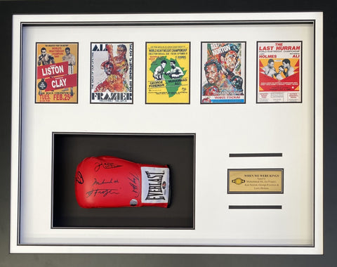Heavyweight Champions of the World - Glove Signed by Muhammad Ali, Joe Frazier, George Foreman, Larry Holmes, Ken Norton