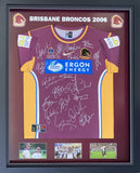 Brisbane Broncos Premiership 2006 Team Signed Jersey