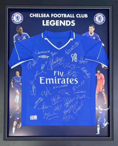 Chelsea "The Legends" Personally Signed Jersey - Hoddle, Zola, Petit