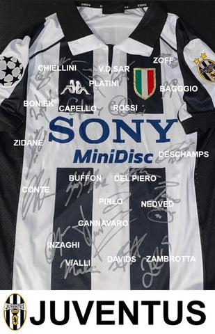 Juventus "The Legends" Personally Signed Jersey - Bonucci, Zidane, Cannavaro