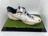 Jason Gillespie Player Worn and Signed Shoe, vs England 1998, with Display Case and Plaque