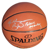 Kobe Bryant Hand Signed Basketball, Signed in Silver